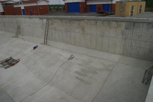 Sewage treatment plant &#8211; protection and smoothing of walls