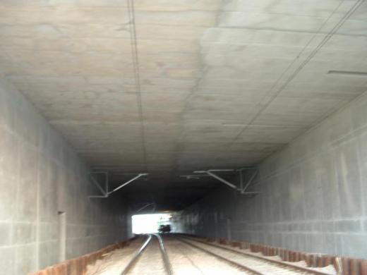 Eisenbahntunnel &#8211; Sicherung der Tunneldecke